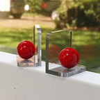 Ball-Weighted Acrylic L-Shaped Bookend Set (Pair)