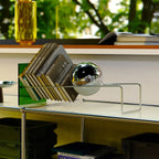 Gravity Balance Bookend with Acrylic Panel and Steel Ball