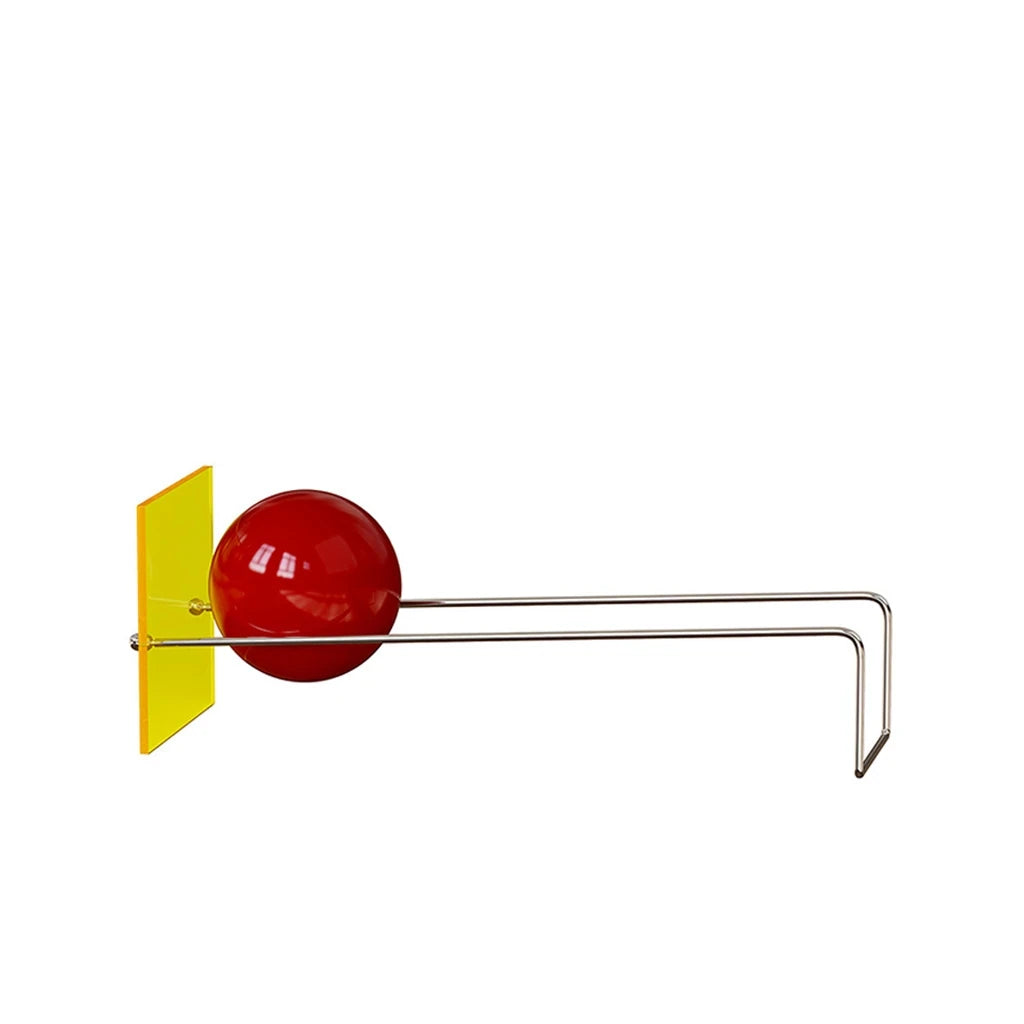 Gravity Balance Bookend with Acrylic Panel and Steel Ball