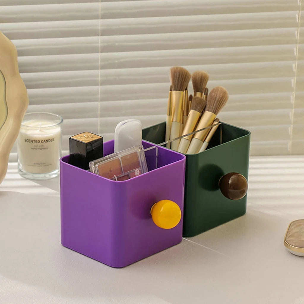 Cube Desk Organizer with Sphere Accent