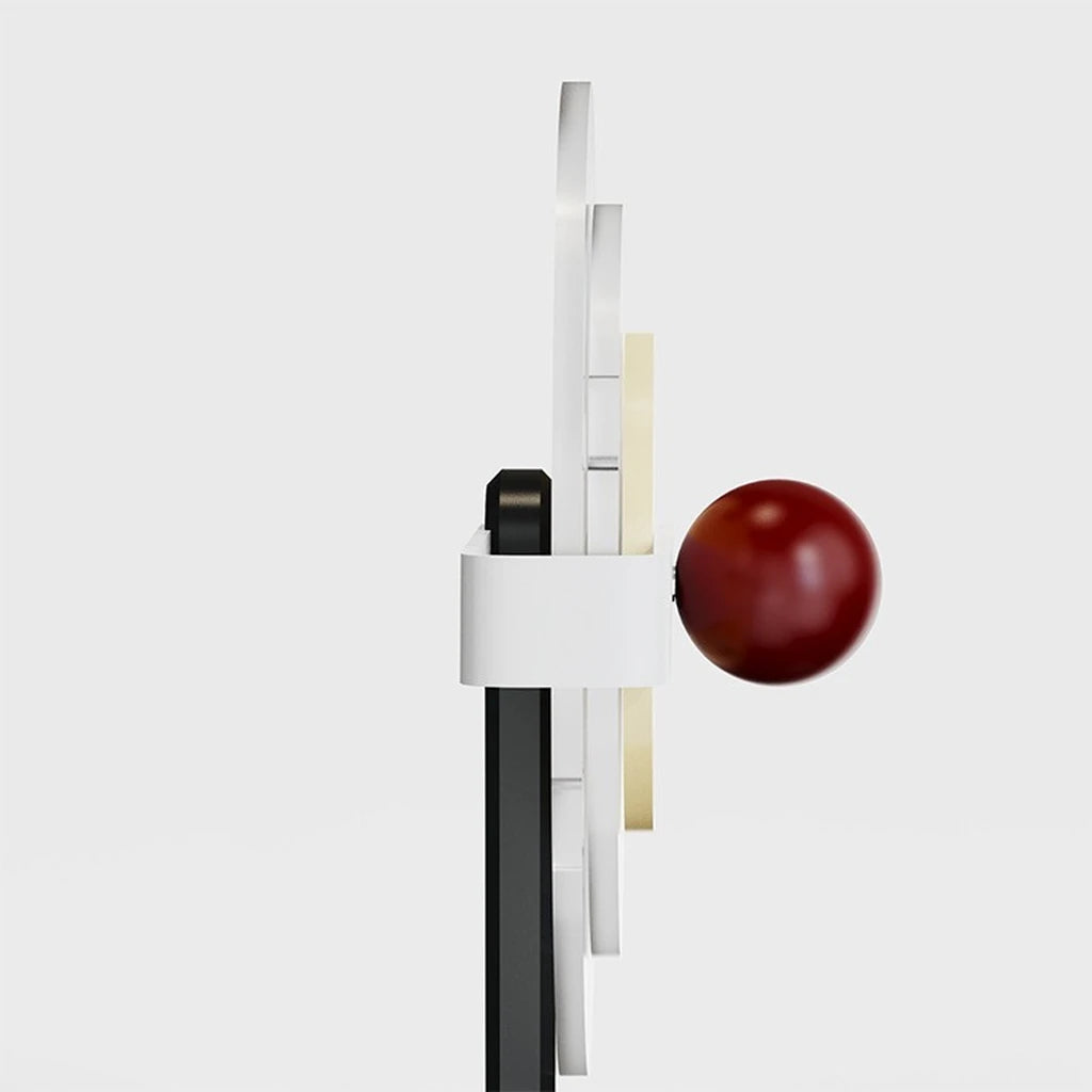 Rotating Acrylic Disc Desk Calendar with Sphere Accent