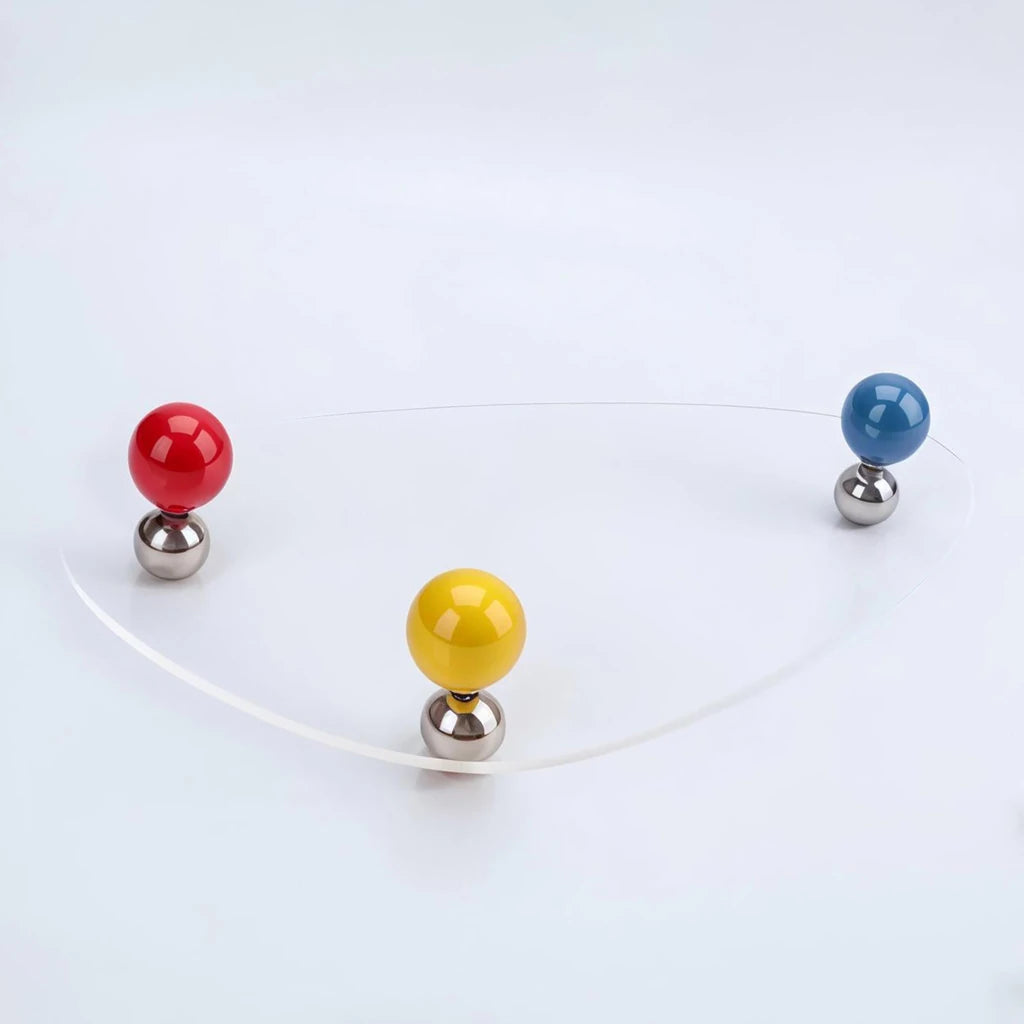 Reversible Acrylic Tray with Dual Sphere Base Design