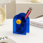 Arch Acrylic Pen Holder with Contrast Ball Accent