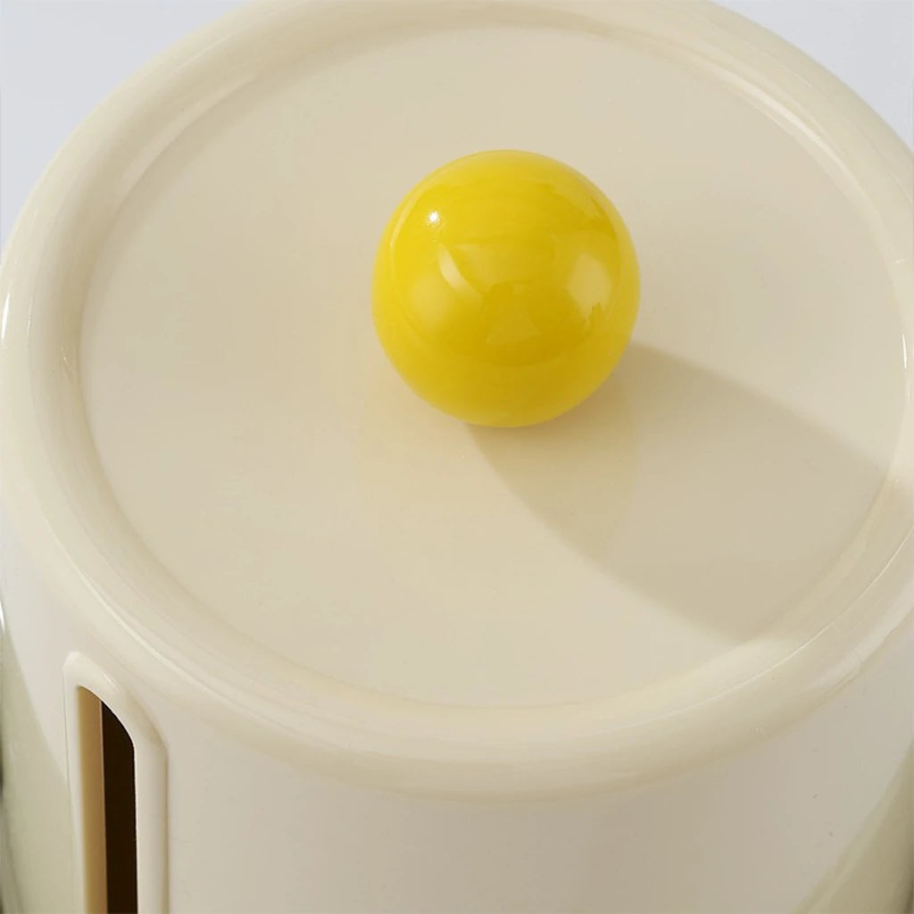 Sculptural Desktop Roll Tissue Dispenser with Color Accent