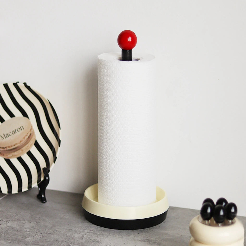 Modern Paper Towel Holder Stand with Sphere Top